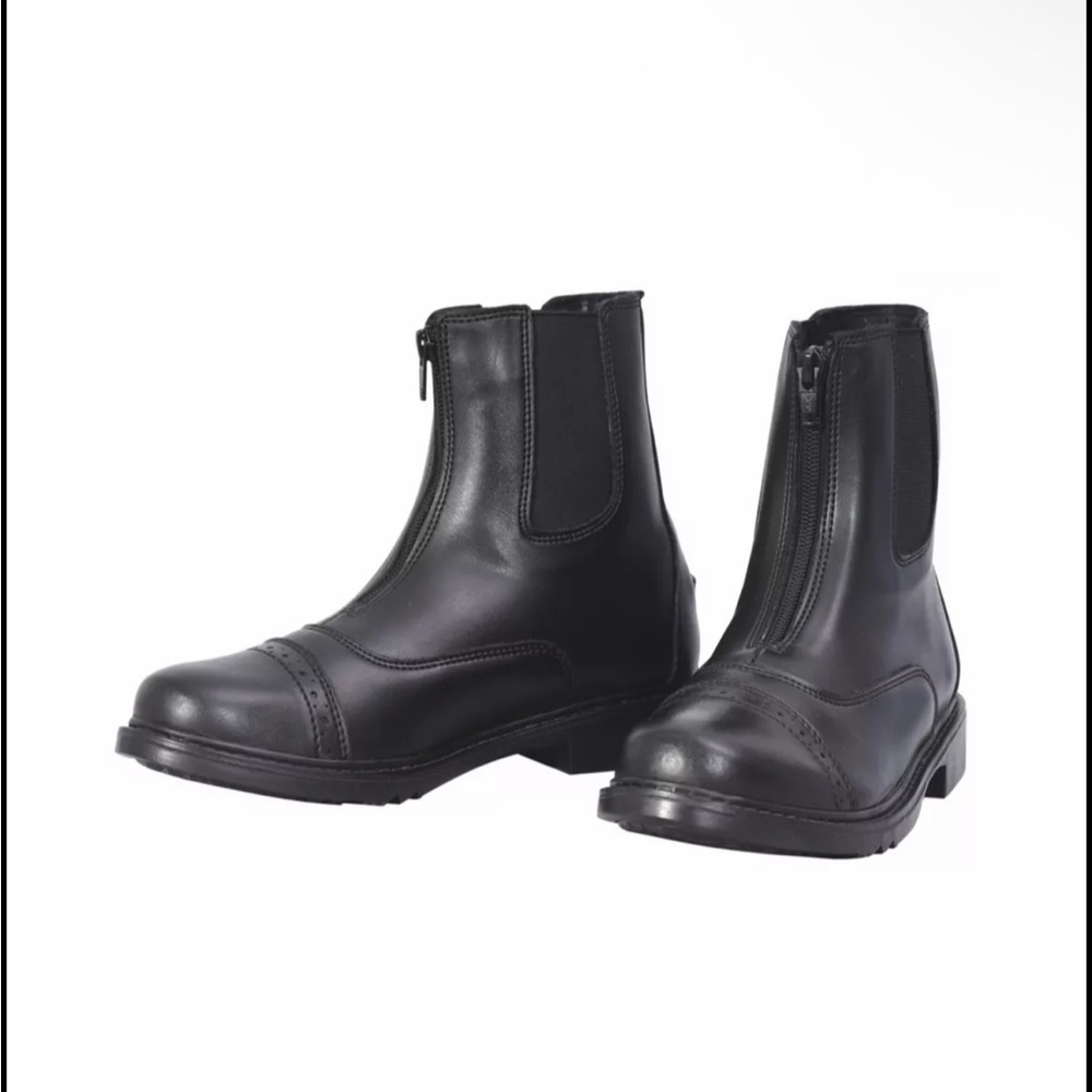 TuffRider Unisex Black Equestrian Rider Leather Boots